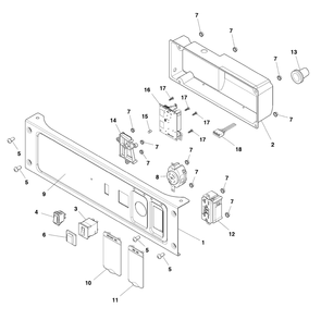 Part Location Diagram of 84002312 Briggs and Stratton BOX,CONTROL PANEL
